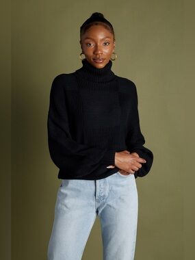 Staud Benny Check Sweater